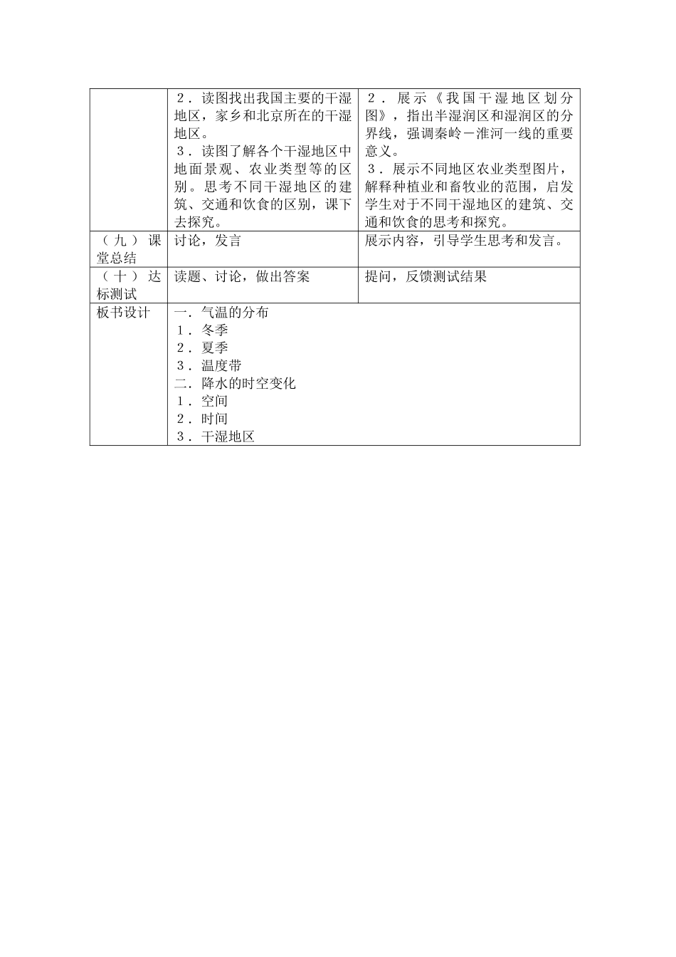 八年级地理上册 第三节　气温和降水的分布教案 商务星球版_第3页