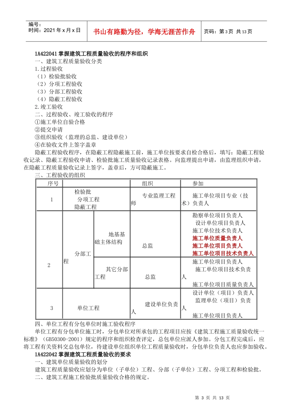 1A422000建筑工程项目质量管理_第3页