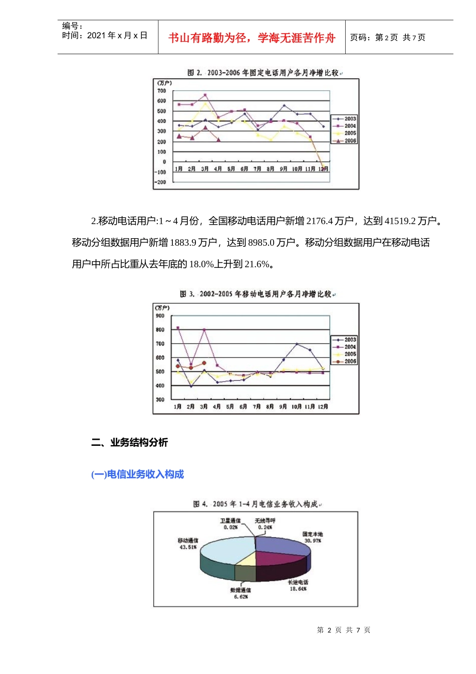 前4月全国通信业状况分析（DOC 7）_第2页