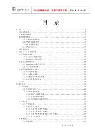 中原地产天津梅江南专案定位报告73页