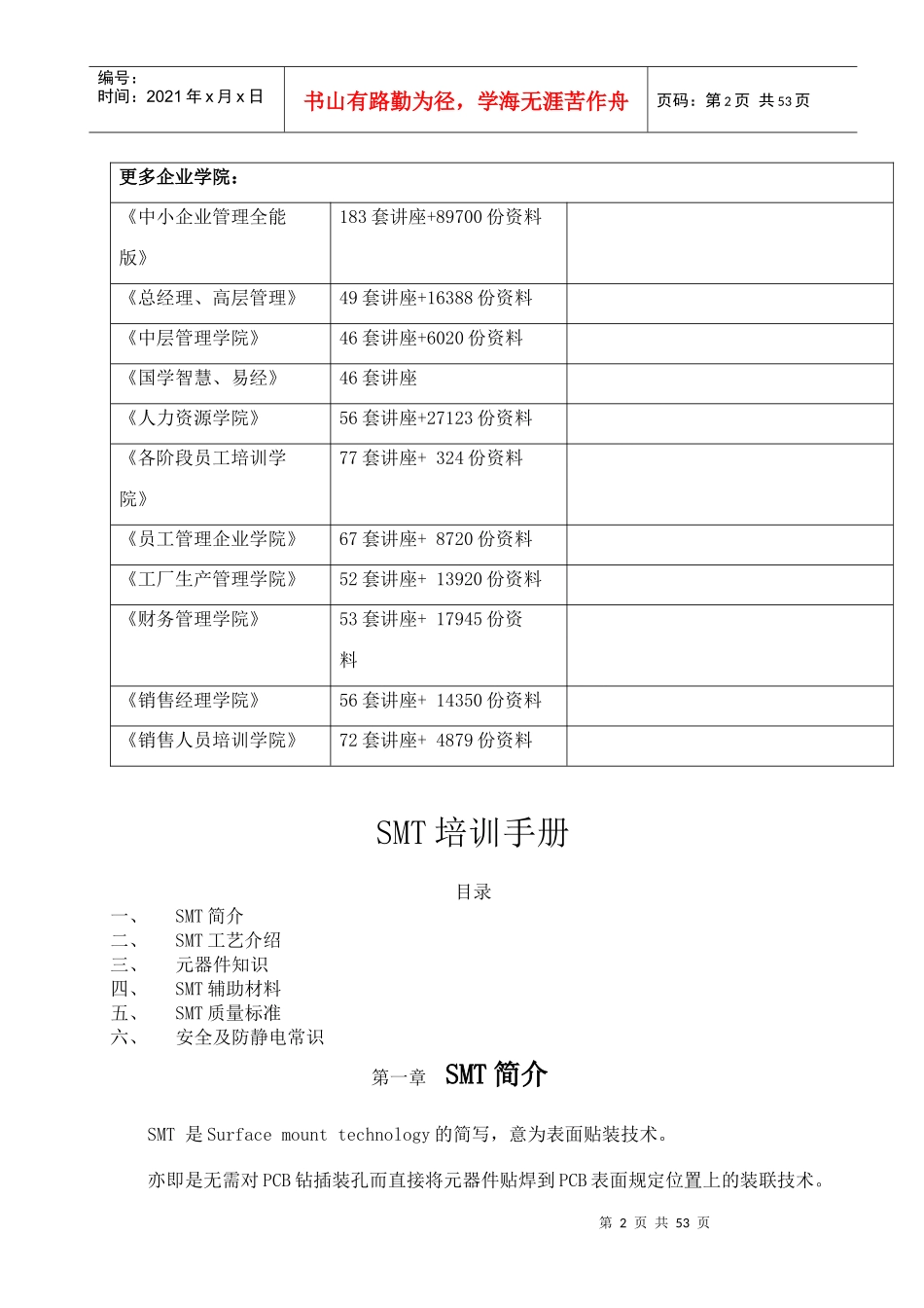 SMT基础知识培训手册_第2页