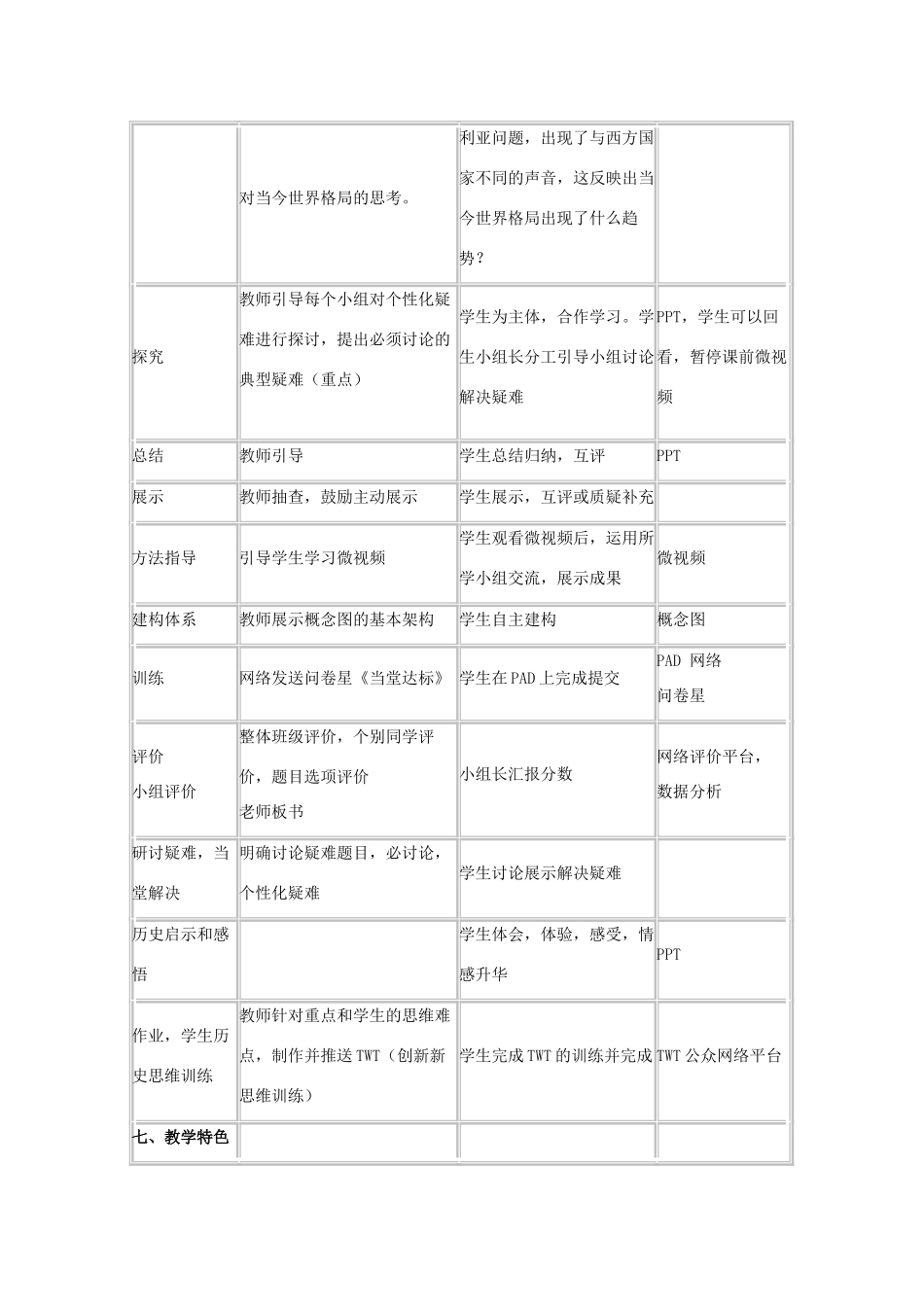 高中历史 第25课 世界多极化趋势教案7 岳麓版必修1-岳麓版高一必修1历史教案_第3页