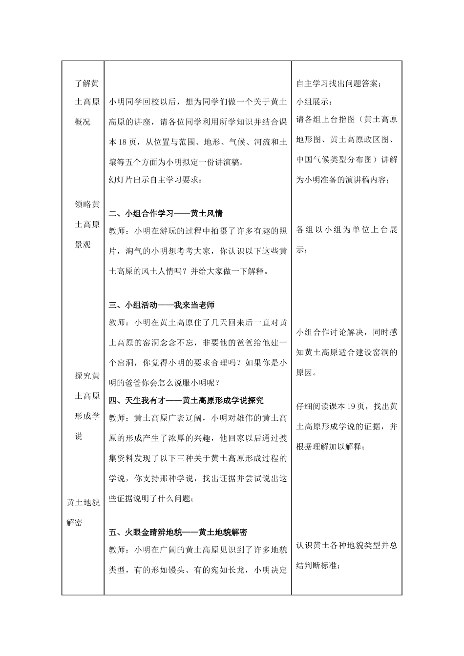八年级地理下册 6.3 黄土高原教案 （新版）商务星球版-（新版）商务星球版初中八年级下册地理教案_第2页