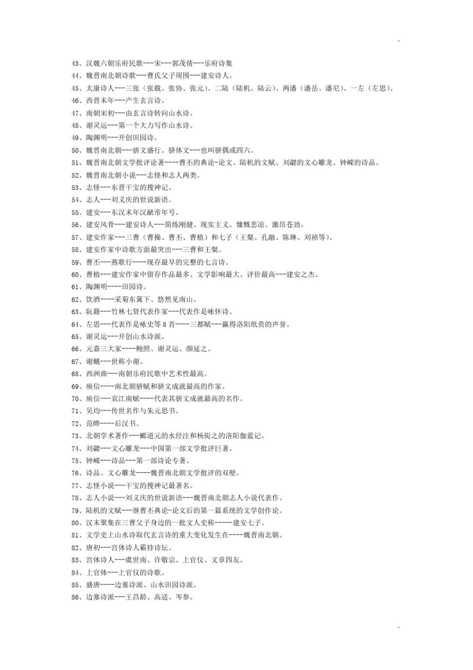 中国文学与中国文化知识应试指南笔记_第2页