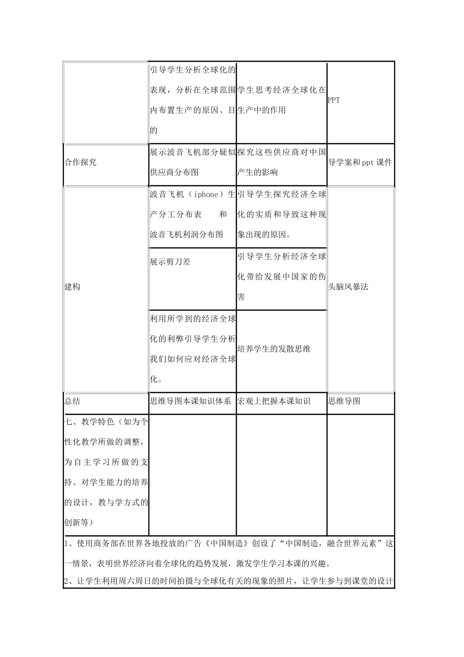 高中历史 第26课 经济全球化的趋势教案23 岳麓版必修2-岳麓版高一必修2历史教案_第3页