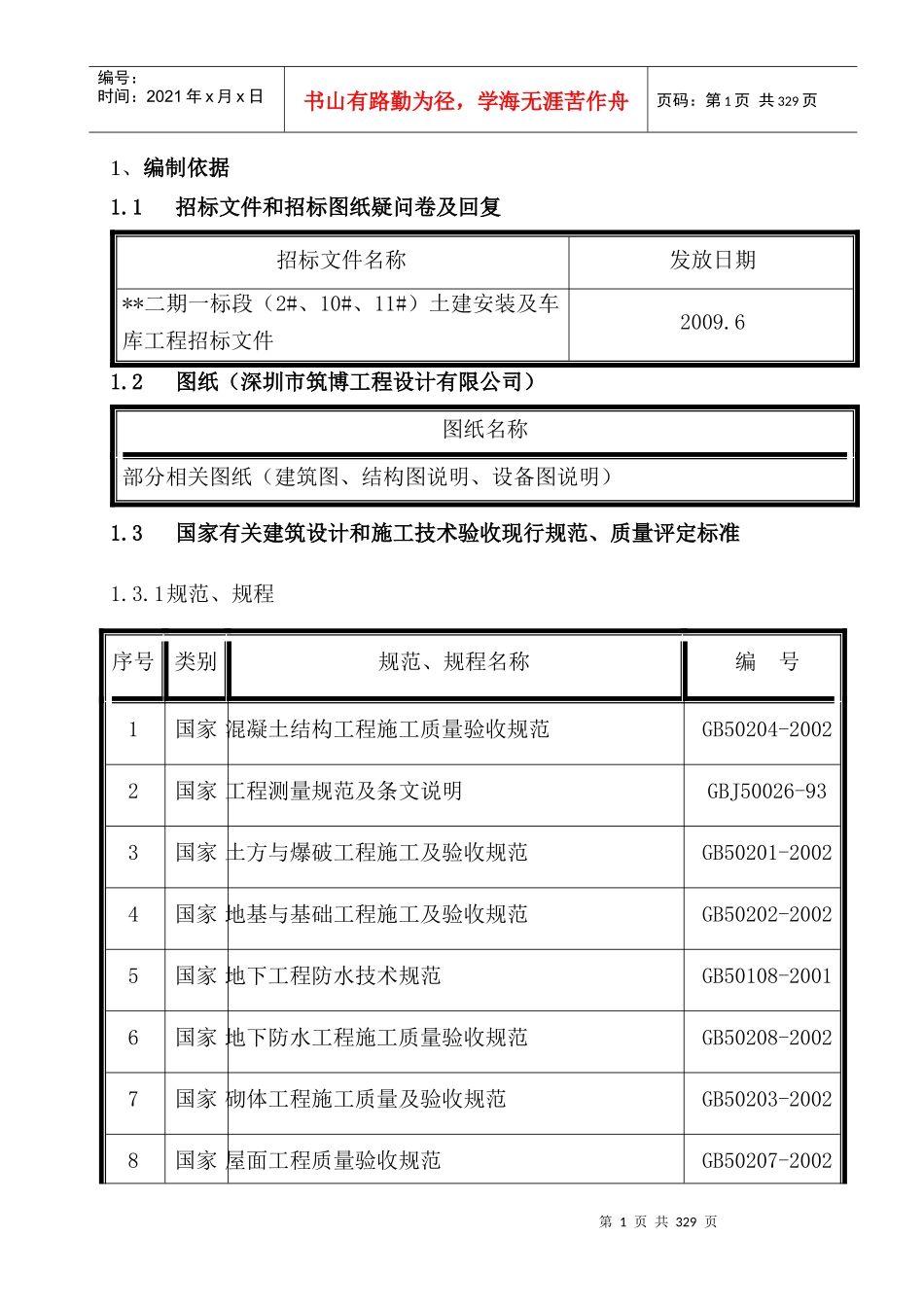 北京某小高层住宅小区施工组织设计(剪力墙创长城杯)_第1页