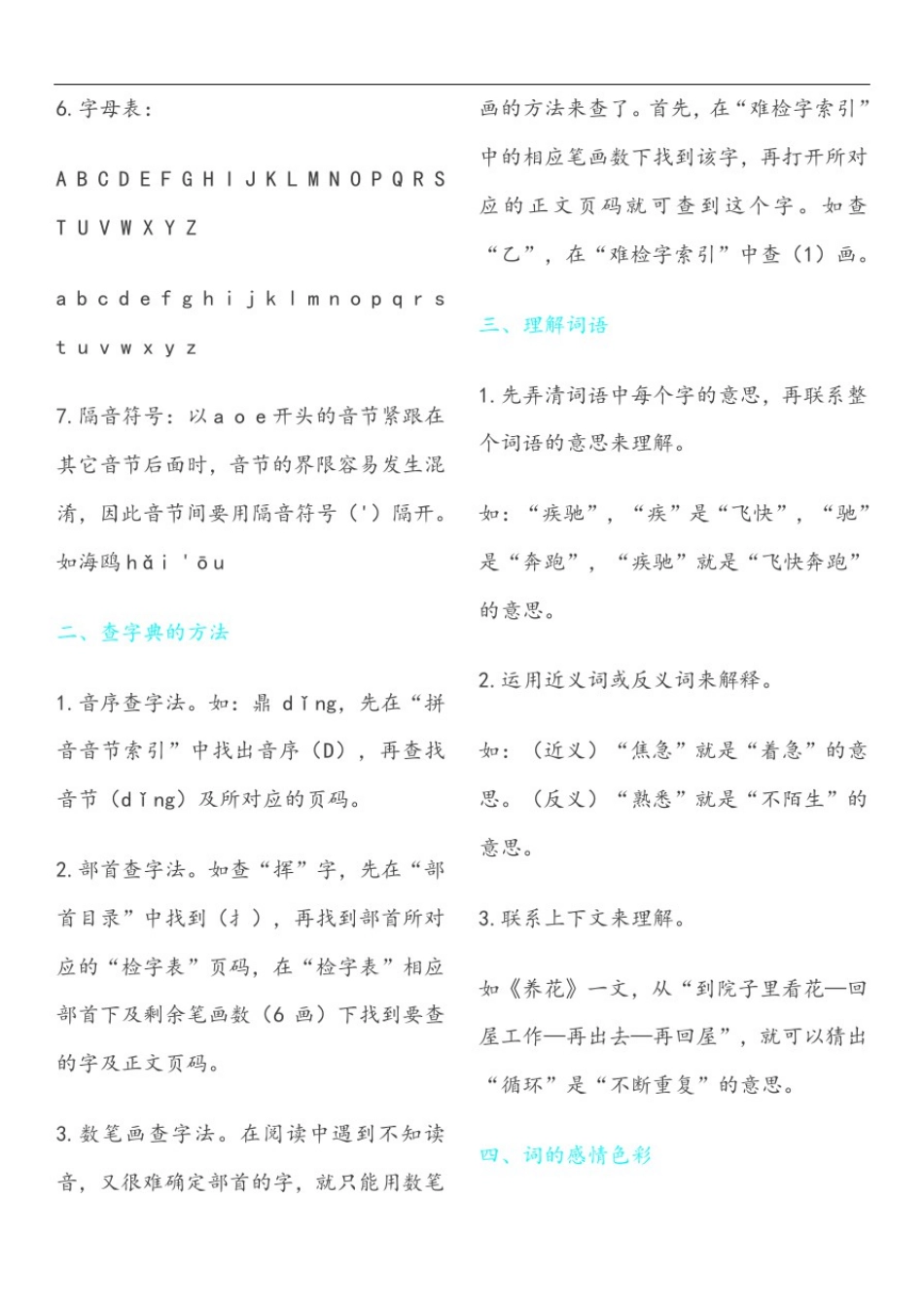 小学语文知识框架_第2页