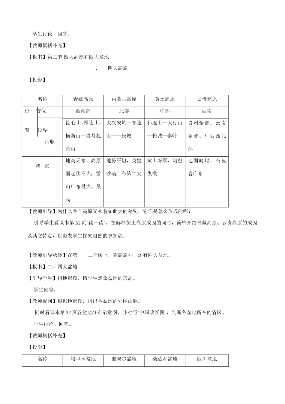 八年级地理中国的地形(3)新人教版_第2页