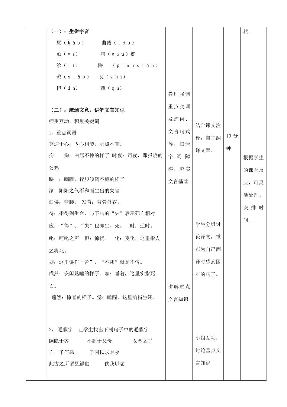 高中语文 第五单元 五 恶乎往而不可教案2 新人教版选修《先秦诸子选读》-新人教版高中《先秦诸子选读》语文教案_第2页
