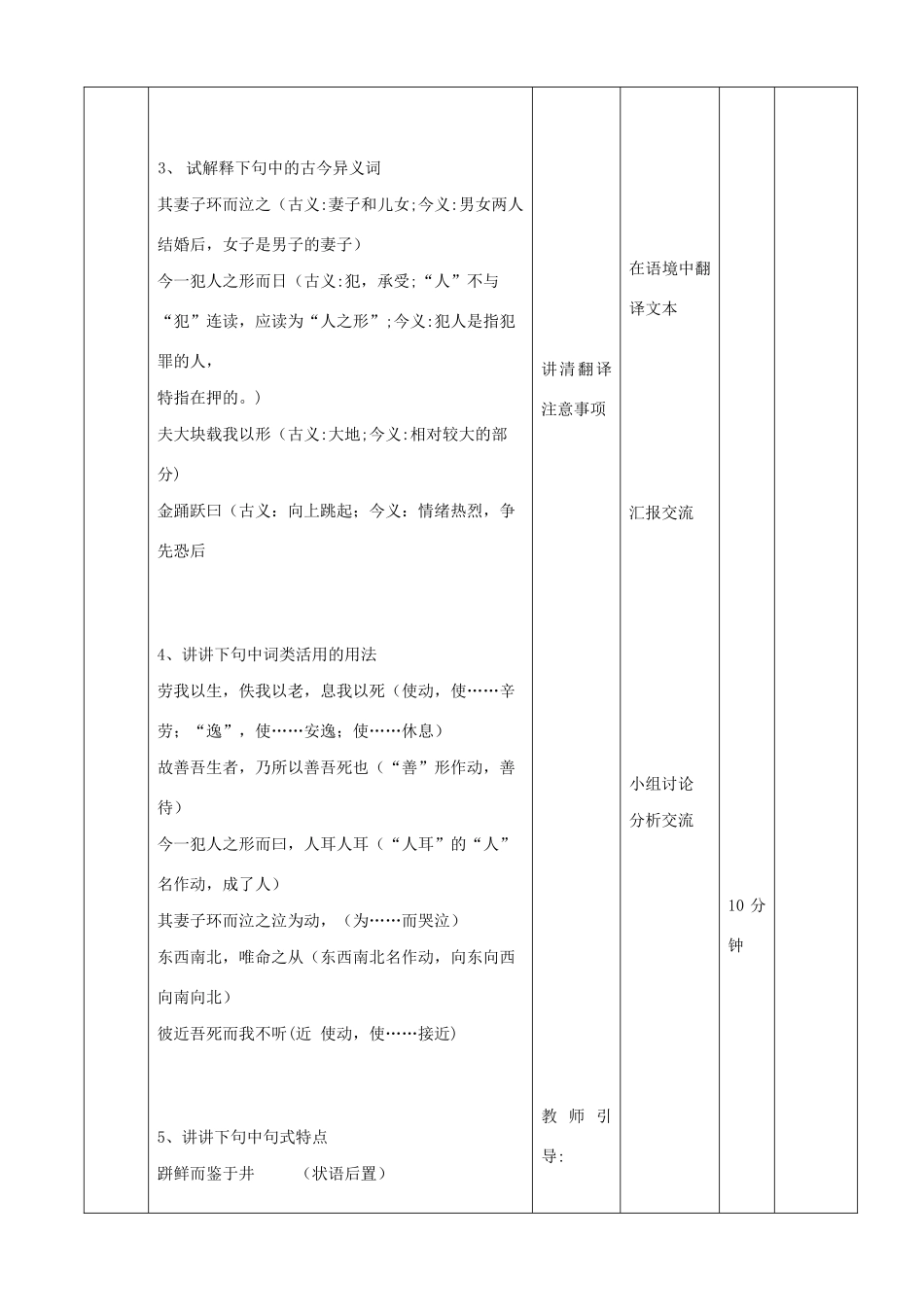 高中语文 第五单元 五 恶乎往而不可教案2 新人教版选修《先秦诸子选读》-新人教版高中《先秦诸子选读》语文教案_第3页