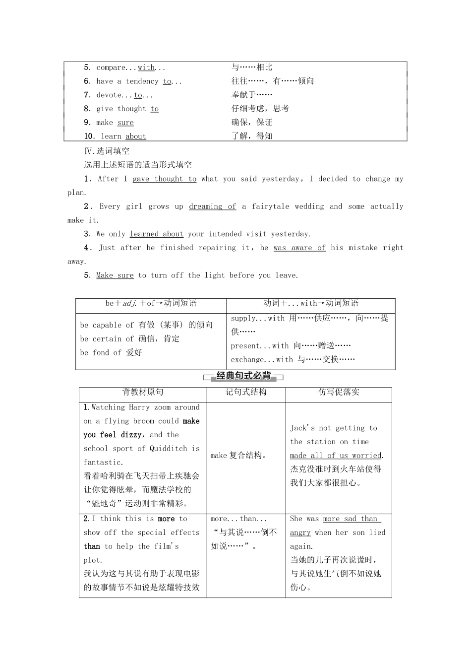 高中英语 Unit 4 Films and film events Section Ⅵ Language Points（Ⅲ）（Project）教案（含解析）牛津译林版选修8-牛津版高二选修8英语教案_第2页