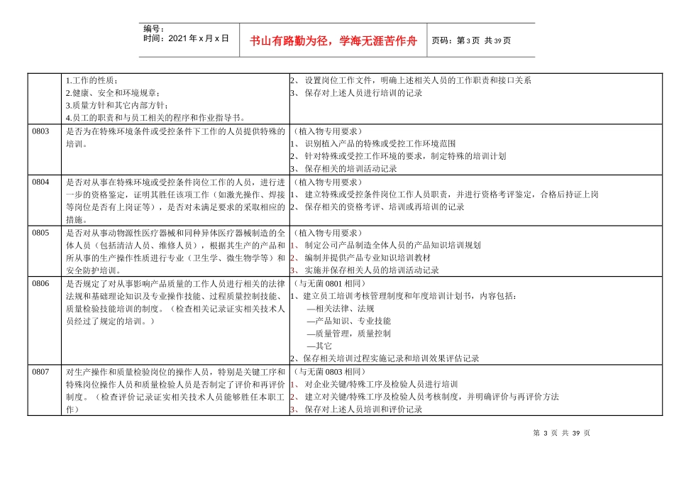 医疗器械GMP检查评定标准_第3页