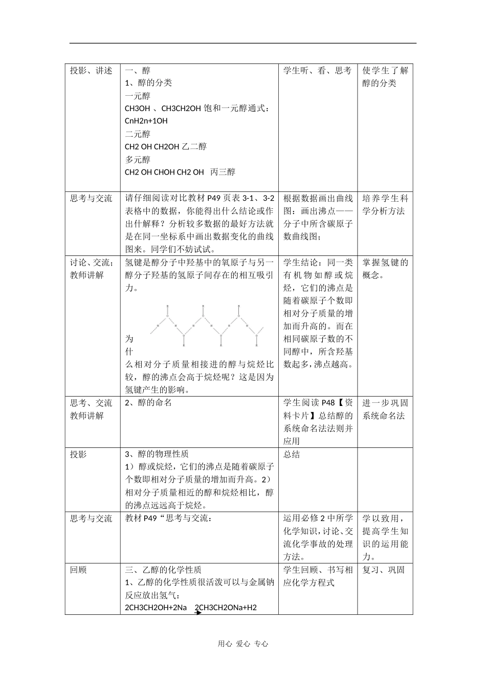 高中化学：3.1《醇 酚》教案（新人教版选修5）_第2页