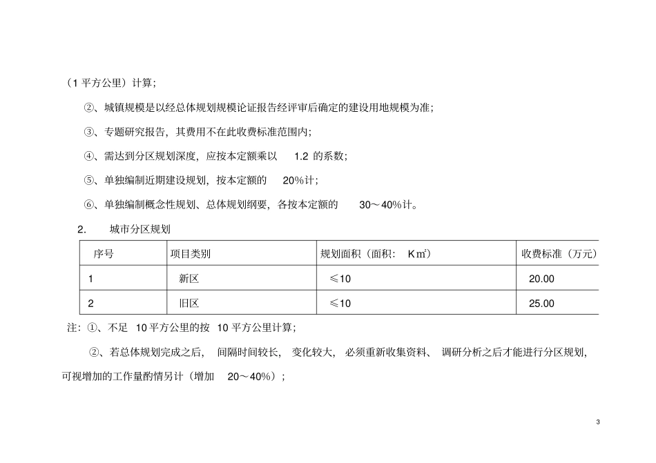 城乡规划收费标准_第3页