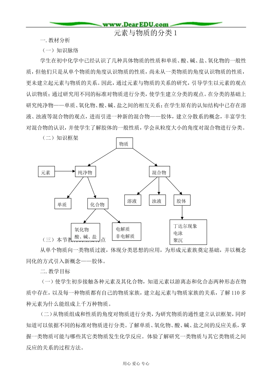 高中化学元素与物质的分类教案1鲁科版 必修1_第1页