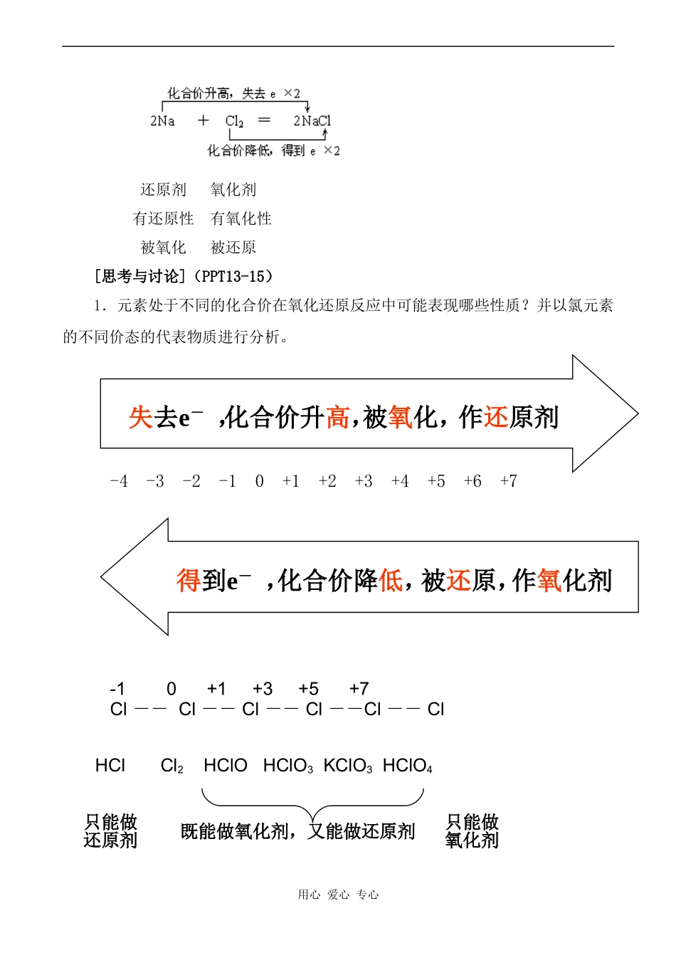 高中化学氧化还原反应苏教版必修一_第3页