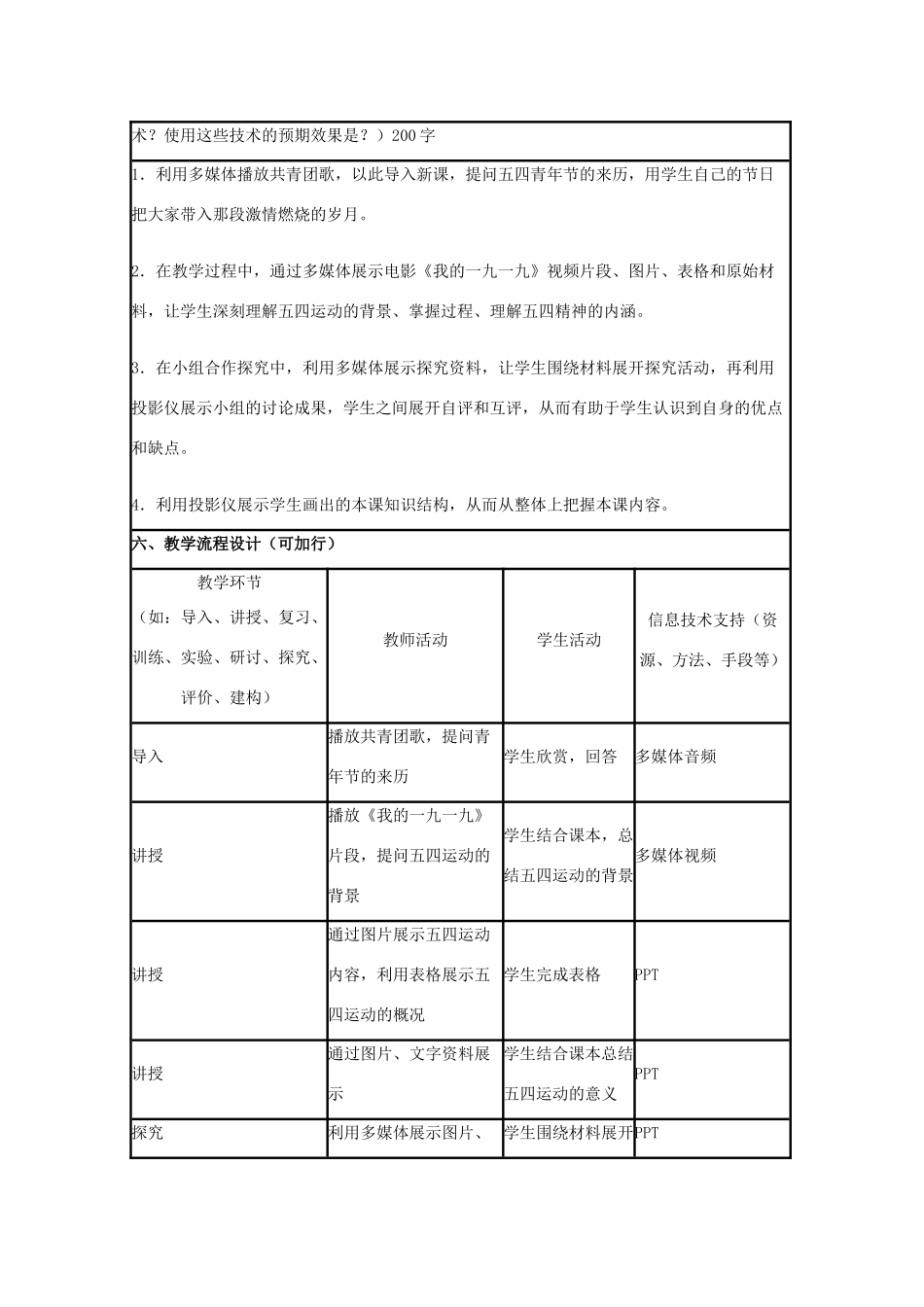 高中历史 第16课 五四爱国运动教案17 岳麓版必修1-岳麓版高一必修1历史教案_第2页