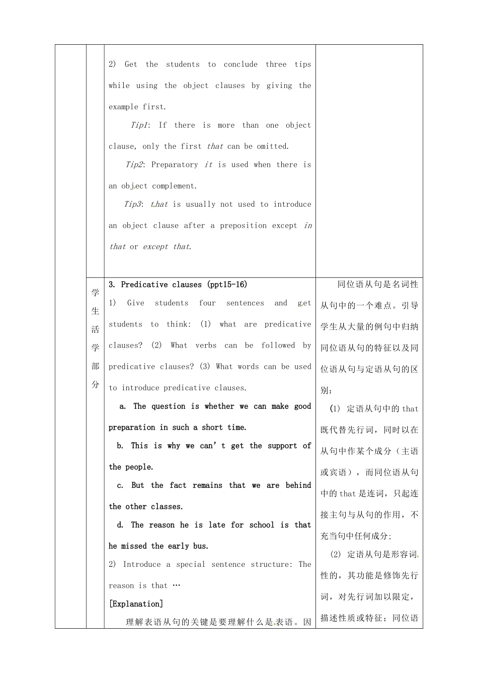 高中英语 Unit2 Grammar1教案 牛津译林版选修9-牛津版高二选修9英语教案_第3页