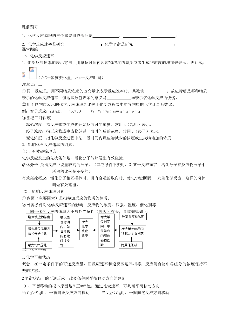 高中化学第三周《化学反应速率》教学设计-人教版高中全册化学教案_第2页