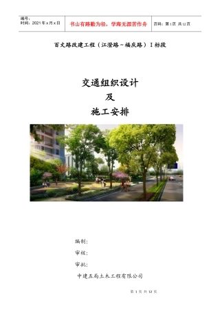 交通组织设计(百丈路)