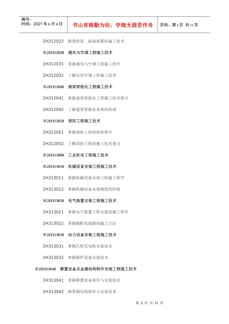 《专业工程管理与实务》考试大纲(完整版)_第2页