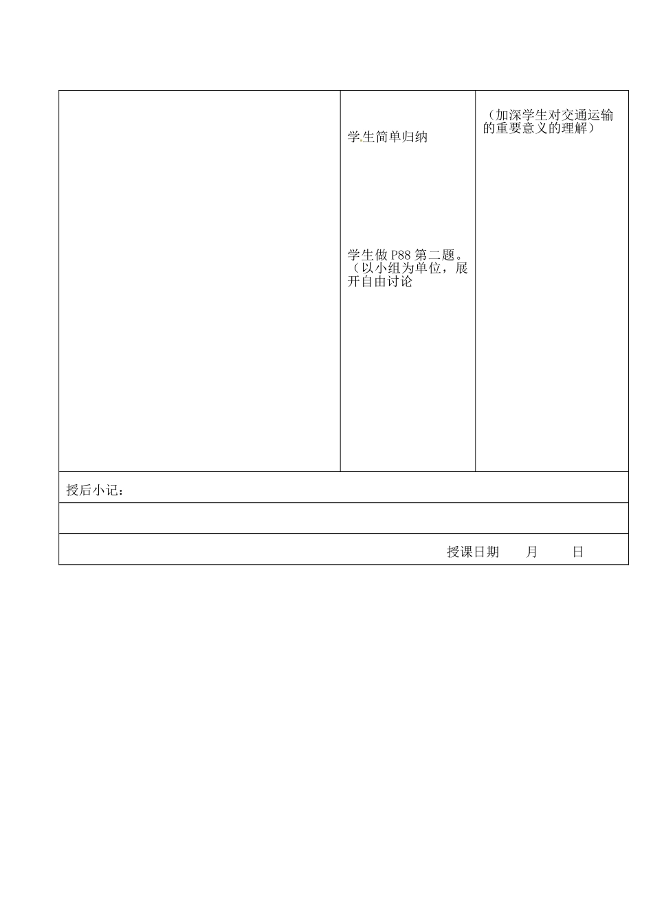 江苏省昆山市锦溪中学八年级地理上册 4-1 交通运输（第一课时）教案 （新版）新人教版_第2页