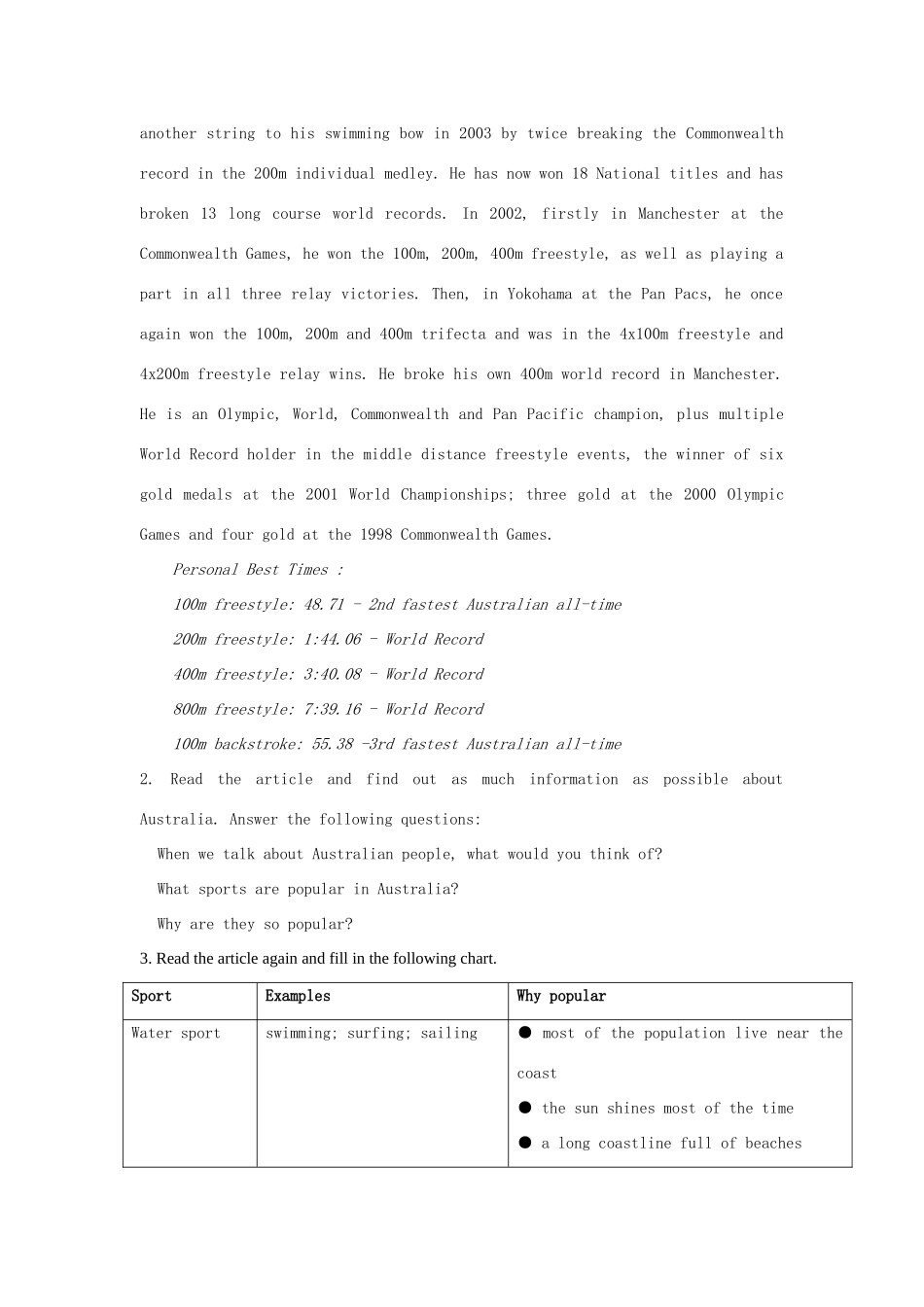 高中英语 Unit 1 Other countries, other cultures-Project精品教案 牛津译林版选修9_第2页