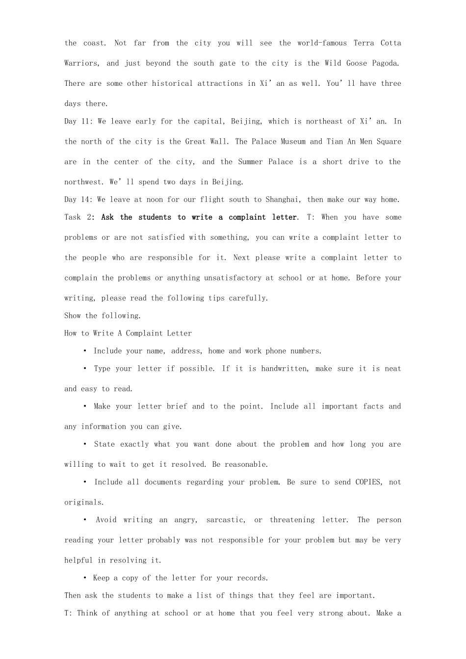 高中英语 Unit 2 The United Kingdom Period 6 Reading and writing教学设计 新人教版必修5-新人教版高二必修5英语教案_第3页