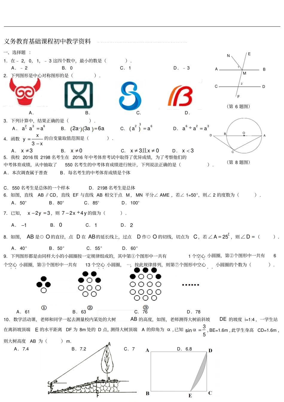 中考数学冲刺_第1页