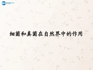八年级生物上册 5.4.4 细菌和真菌在自然界中的作用课件2 （新版）新人教版