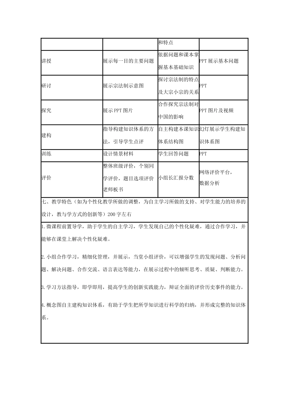 高中历史 第1课 夏商制度与西周封建教案6 岳麓版必修1-岳麓版高一必修1历史教案_第3页
