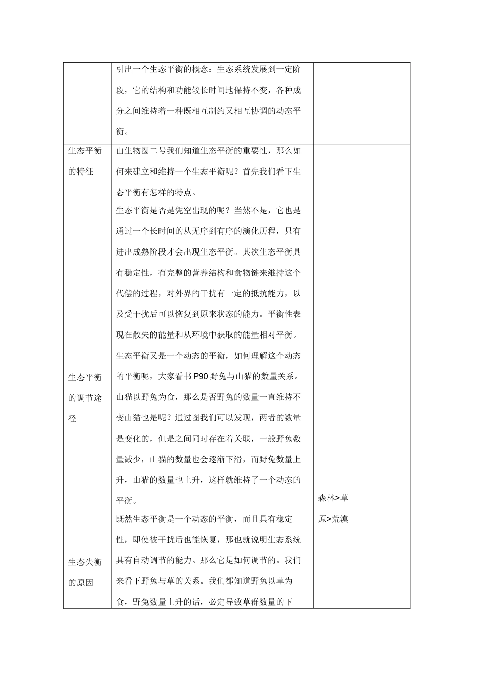 八年级生物 第二学期（试验本）第5章第三节 生态平衡生态平衡教案 上海版_第3页