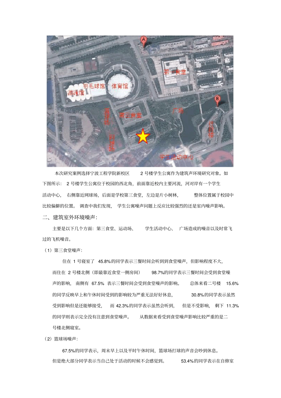 学生公寓声环境调研报告_第2页