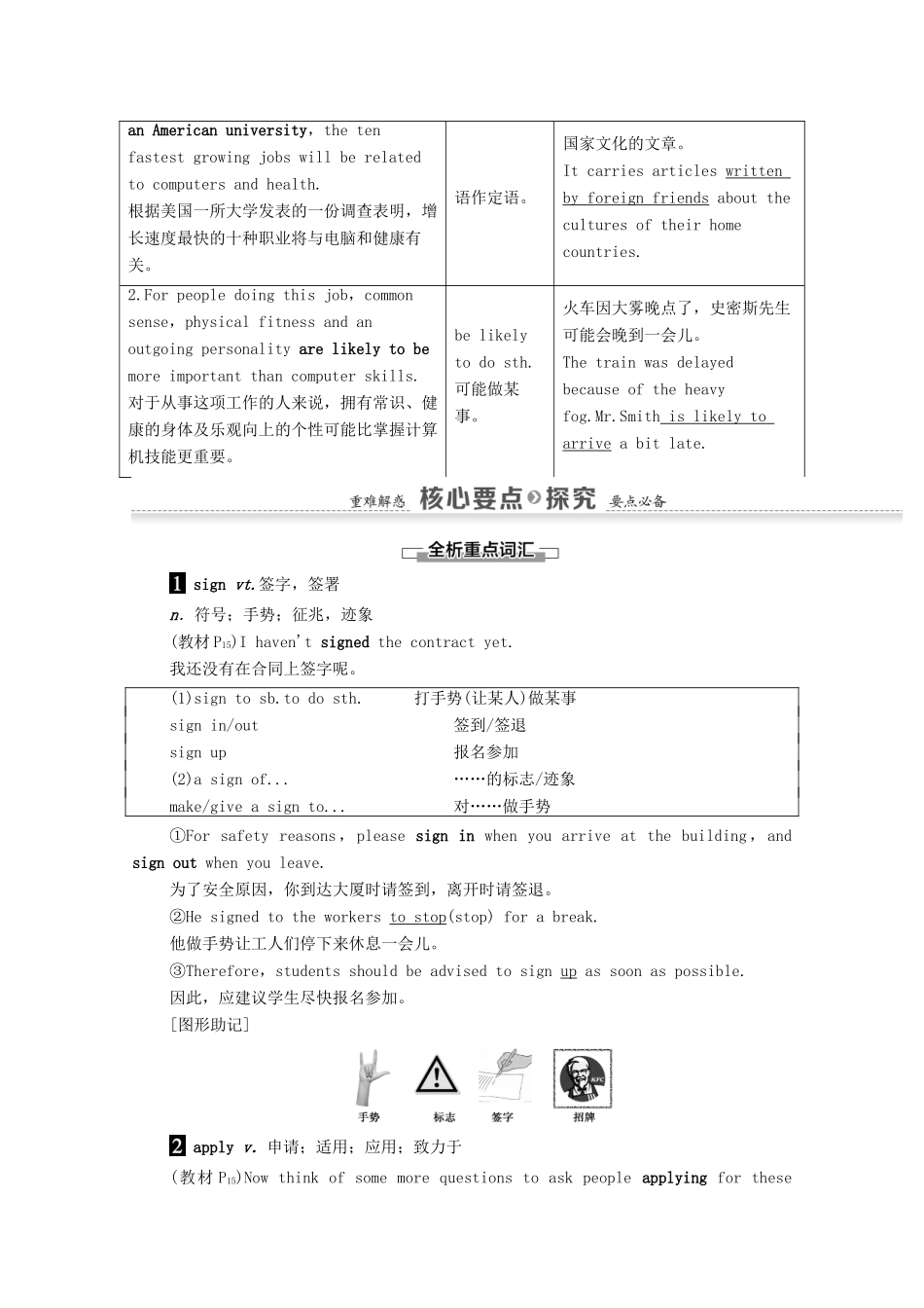 高中英语 Module 2 A Job Worth Doing Section IV Using Language（教师用书）教案 外研版必修5-外研版高二必修5英语教案_第3页