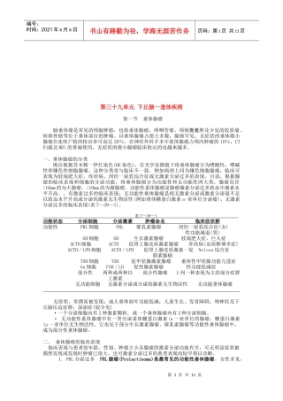 下丘脑一垂体疾病概述