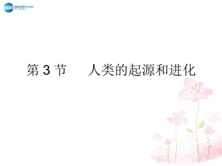 八年级生物下册 第21章 第三节 人类的起源与进化课件1 （新版）北师大版