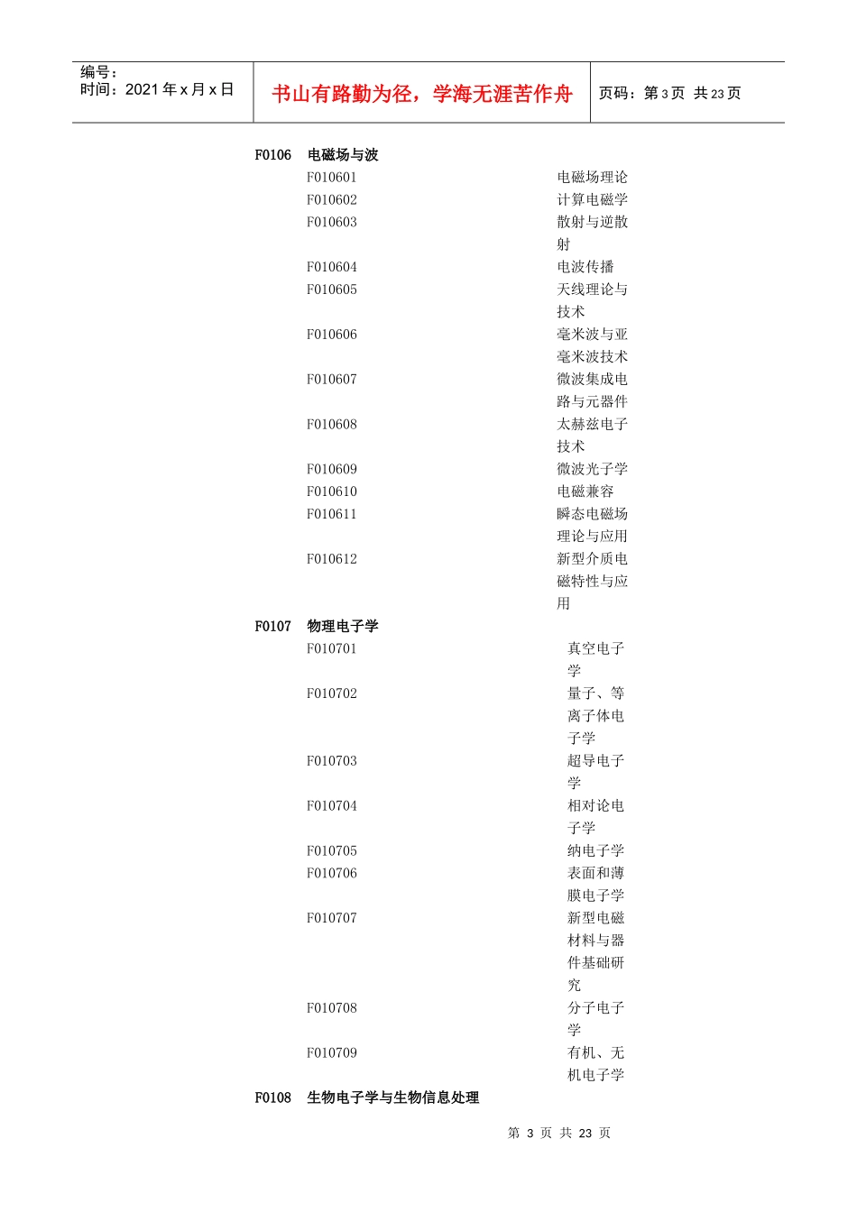 F信息科学部F01电子学与信息系统F0101信息理_第3页