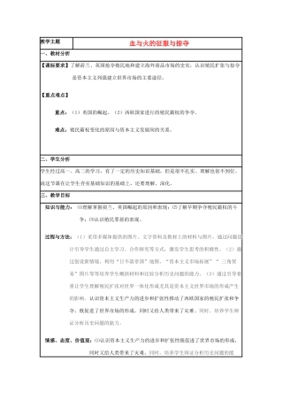 高中历史 第8课 欧洲殖民者的扩张与掠夺教案5 岳麓版必修2-岳麓版高一必修2历史教案