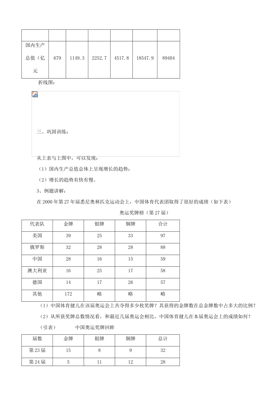 华师大版七年级数学上册数据的表示-统计图表_第2页