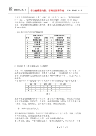 串口通信的接线方法