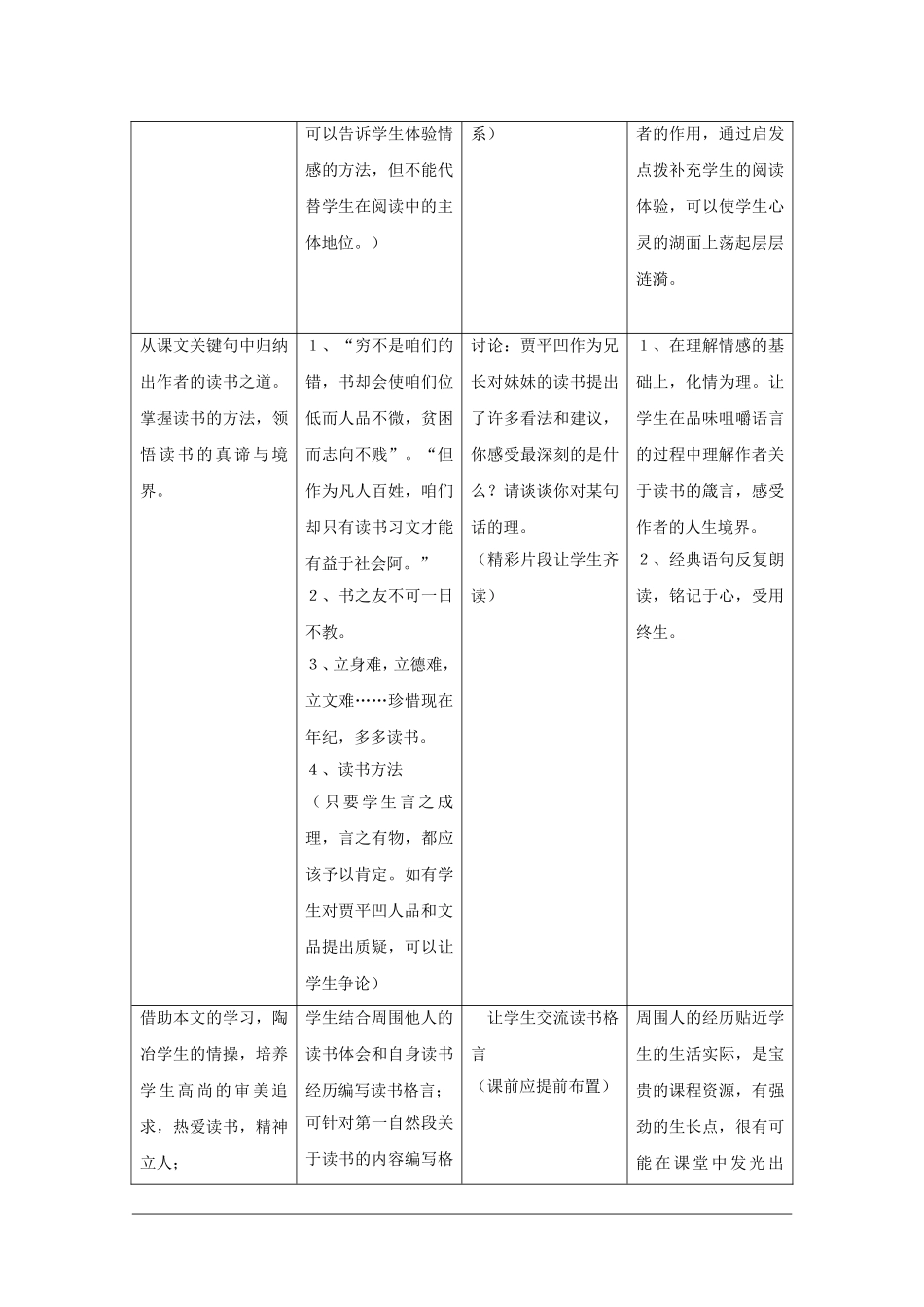 高中语文：1.1《读书示小妹十八生日书》教案（3）（沪教版第三册）_第3页