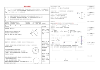 九年级数学上册 21.3 圆的对称性教学设计 京改版-人教版初中九年级上册数学教案