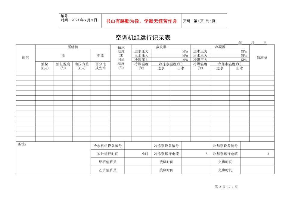 QR-PNJ-751-GC02-02-06空调机组运行记录表（印刷）_第2页