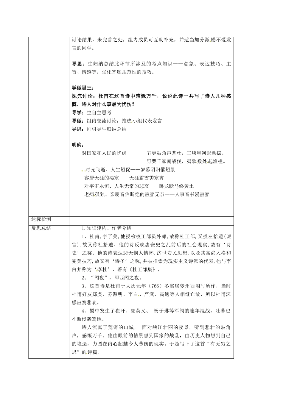 高中语文 3.2阁夜教案 新人教版选修《中国古代诗歌散文欣赏》-新人教版高二《中国古代诗歌散文欣赏》语文教案_第2页