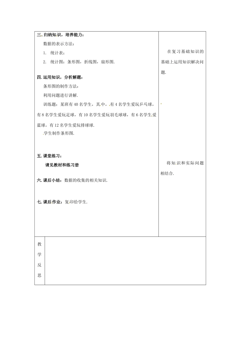吉林省长春市双阳区八年级数学上册 第15章 数据的收集与表示 15.2 数据的表示教案（1）（新版）华东师大版-（新版）华东师大版初中八年级上册数学教案_第2页