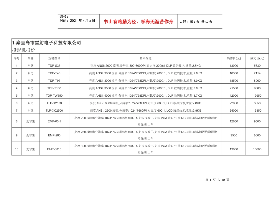 1-秦皇岛市雷射电子科技有限公司_第1页