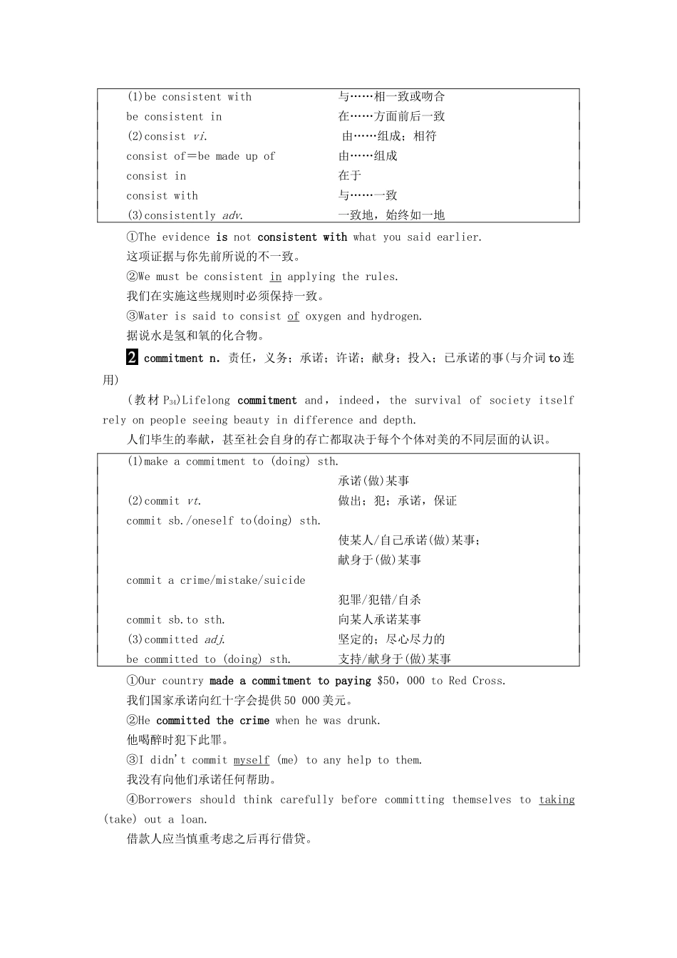 高中英语 Unit 18 Beauty Section Ⅱ Language Points（Ⅰ）（Warm-up  Lesson 1）讲义 北师大版选修6-北师大版高二选修6英语教案_第3页