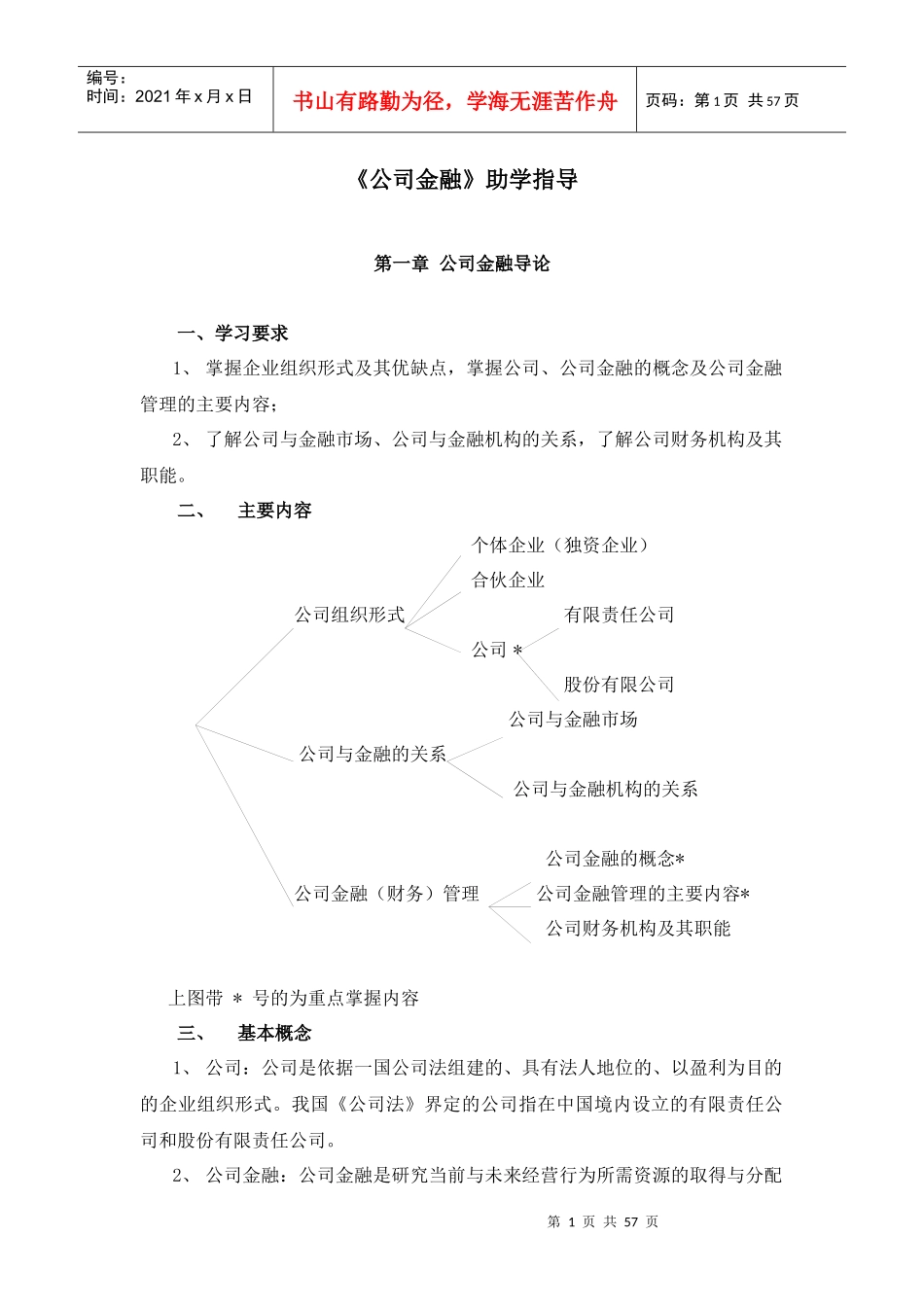 公司金融助学指导_第1页
