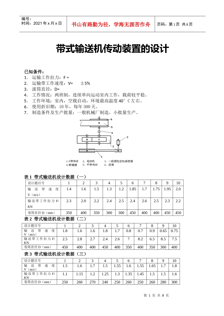 《机械设计基础》课程设计范本_第1页