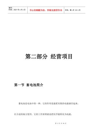 三轮摩托车的畜电池概述